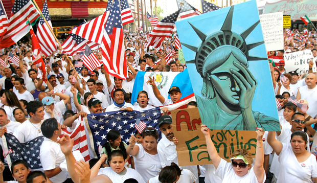 Protesters rally in Las Vegas