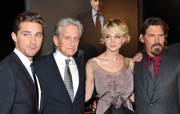 Shia LaBeouf, Michael Douglas, Carey Mulligan and Josh Brolin at premiere of Wall Street: Money Never Sleeps