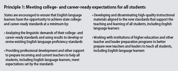 textbox-01 Principle 1: Meeting college- and career-ready expectations for all students