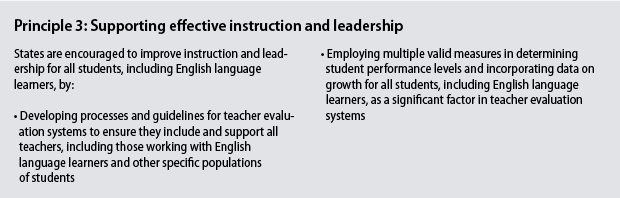 textbox-02 Principle 3: Supporting effective instruction and leadership