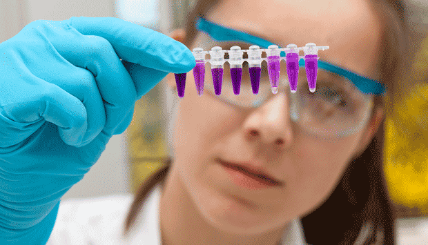 Female researcher.