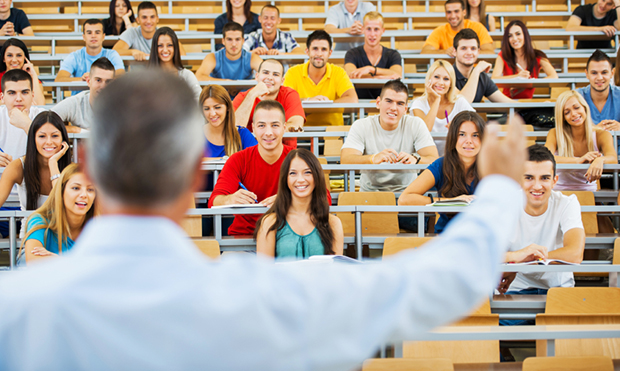 Professor giving a lecture