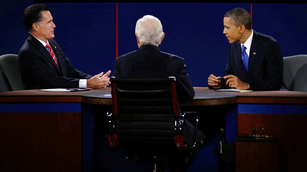 Romney and Obama at the third debate