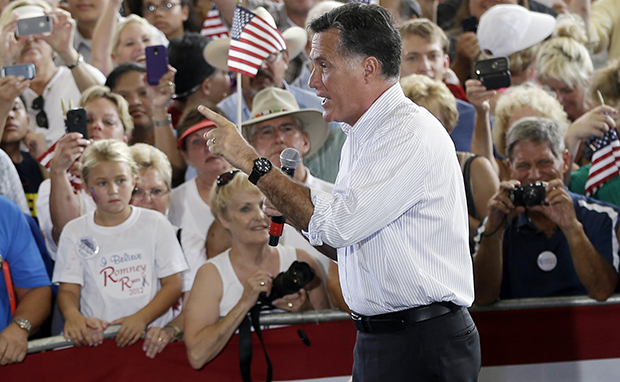 Republican presidential candidate Mitt Romney