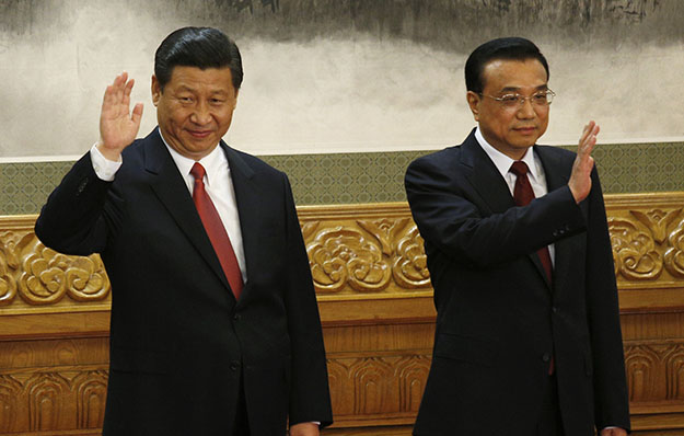 Members of the new Politburo Standing Committee