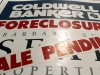 Foreclosure sign