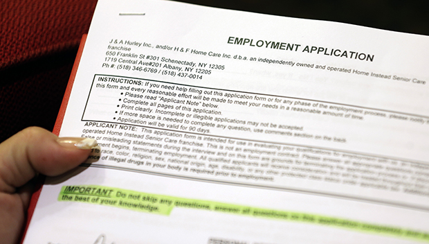 Employment application