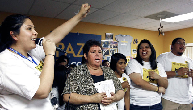 Promise Arizona in Action members celebrate early voting