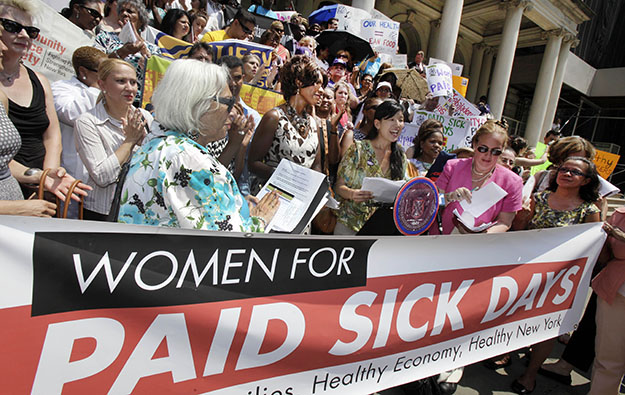 Women for Paid Sick Days Rally