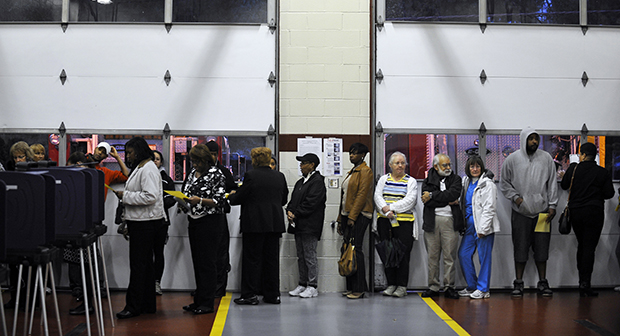 Voting line in South Carolina