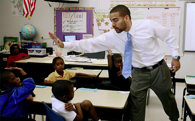 Teacher in classroom
