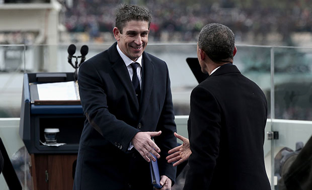 Richard Blanco and President Barack Obama