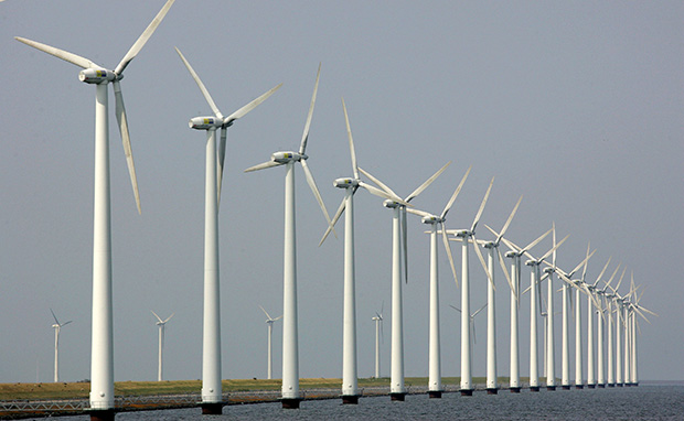 Wind turbines in the Netherlands