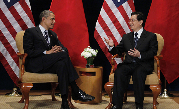 President Barack Obama and Chinese President Hu Jintao