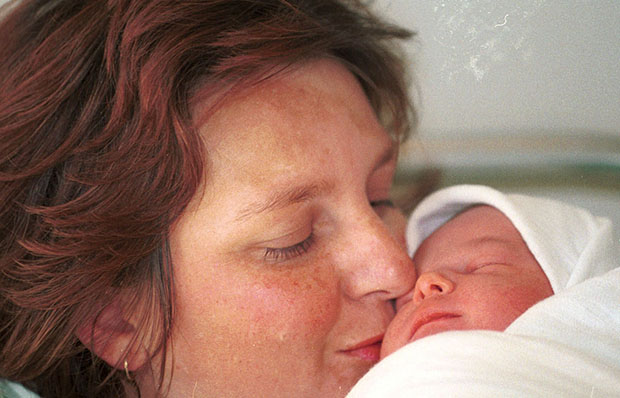 Mother and newborn