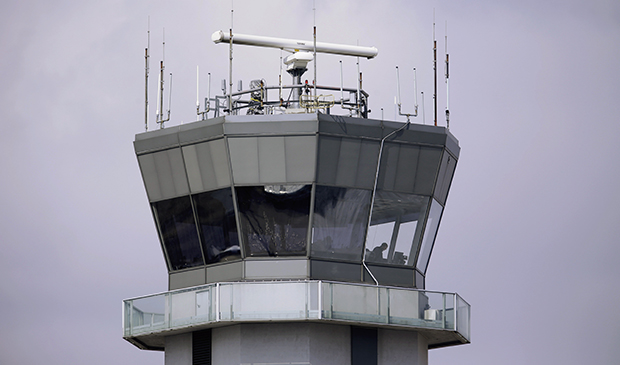 Air traffic control tower at Chicago's Midway International Airport