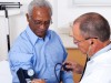 Senior in doctor's office