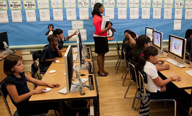 Teacher in classroom