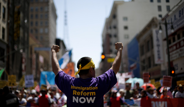 Immigration rally