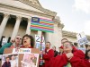 Gay and lesbian support rally
