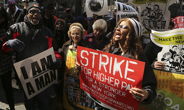 Fast food strikes