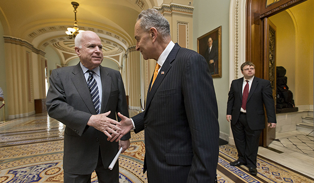 John McCain, Charles Schumer