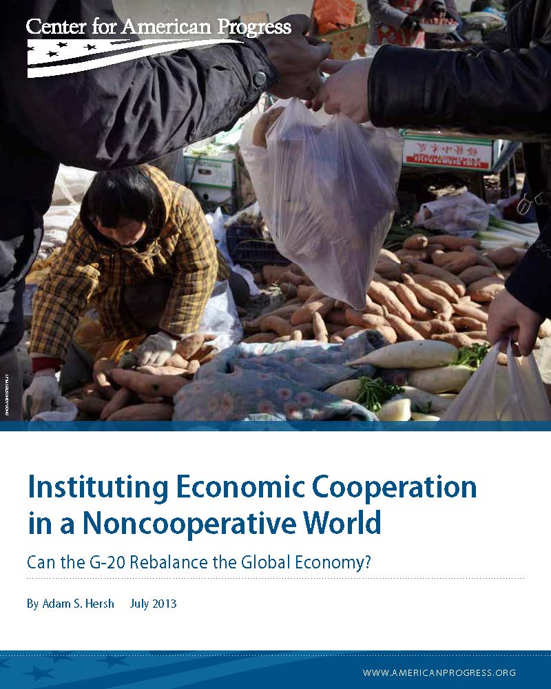 Instituting Economic Cooperation in a Noncooperative World