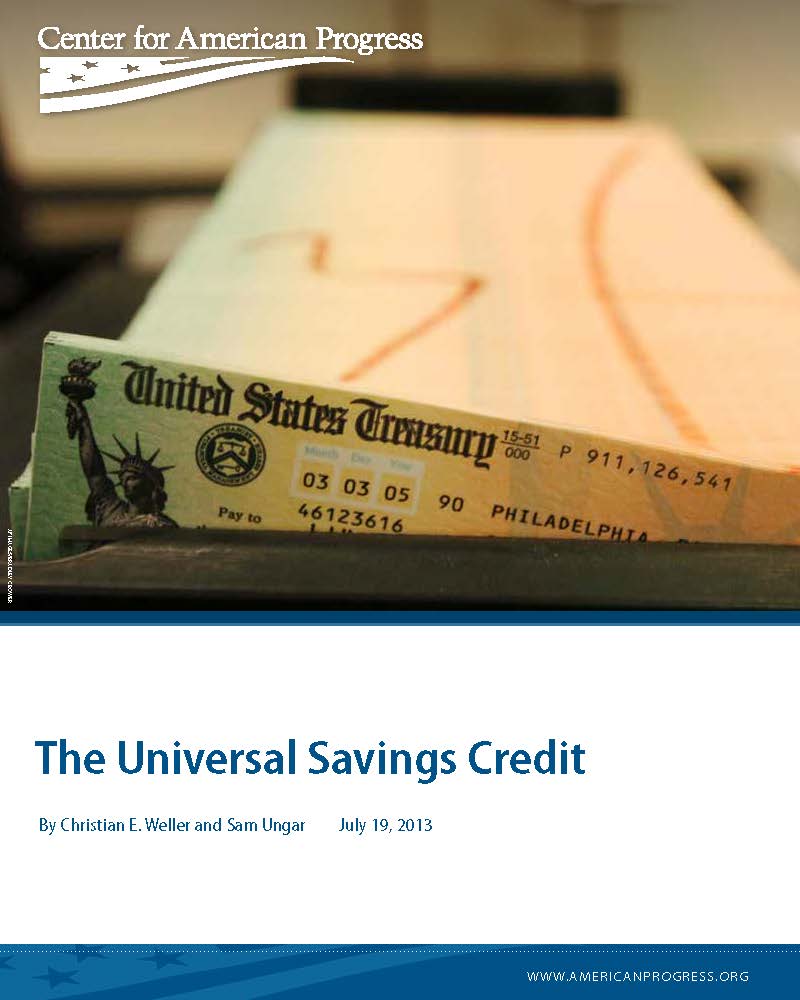 The Universal Savings Credit