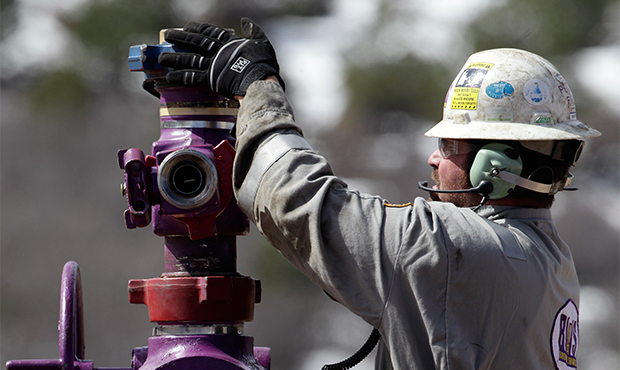 Natural gas worker