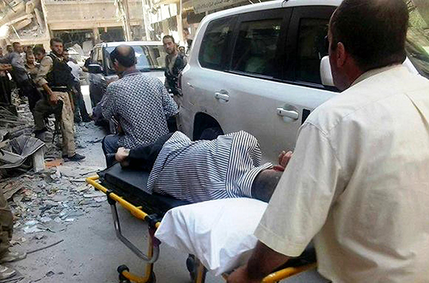 Syrian chemical weapons victim