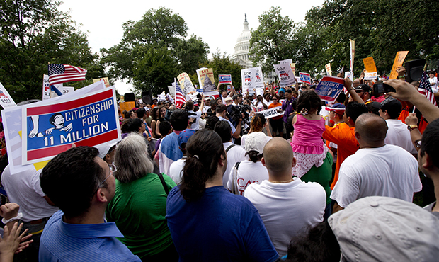 Immigration rally