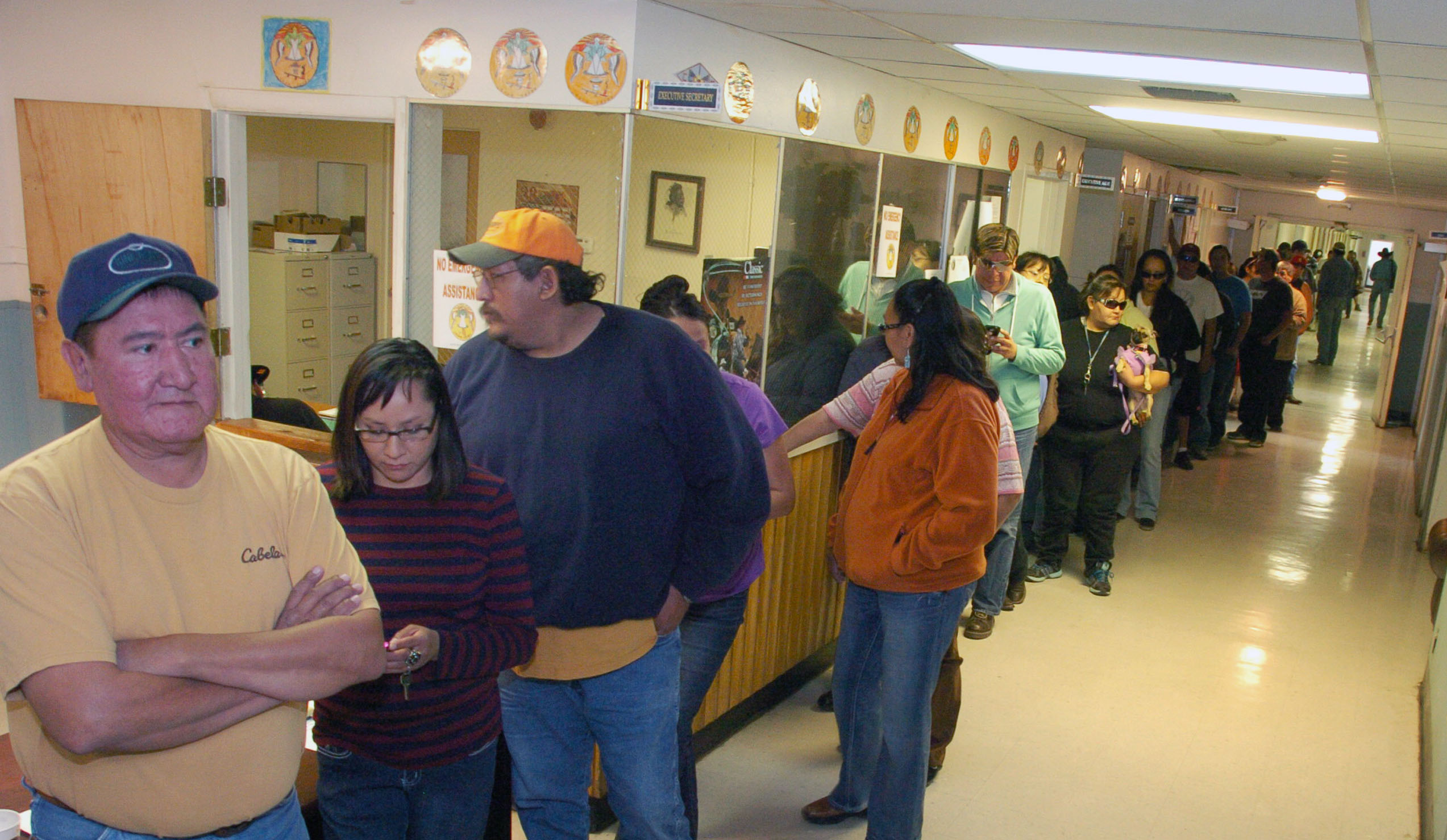 Furloughed Crow Tribe employees
