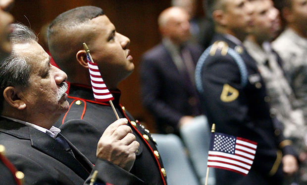 U.S. military citizenship ceremony