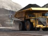 Truck hauls coal