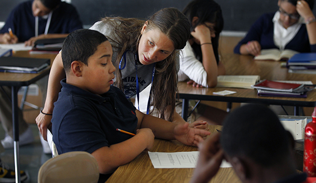 Teacher and student