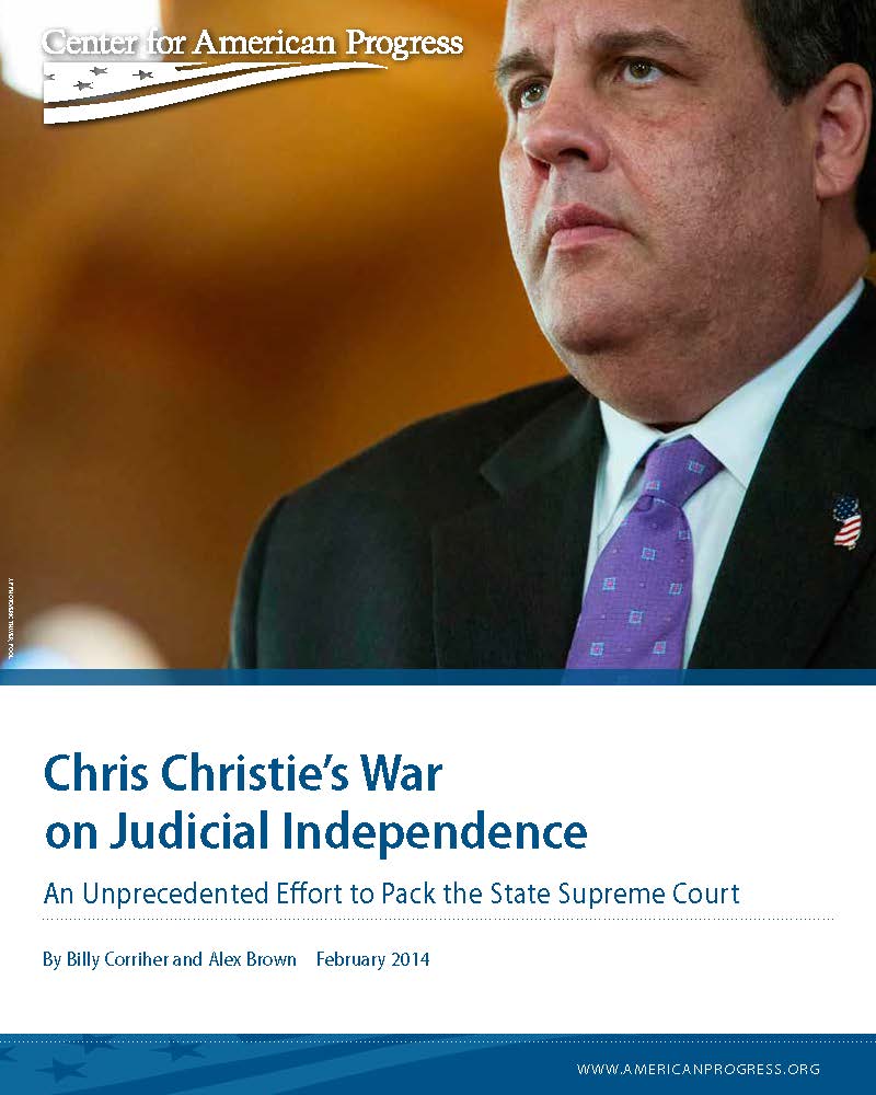 Chris Christie’s War on Judicial Independence