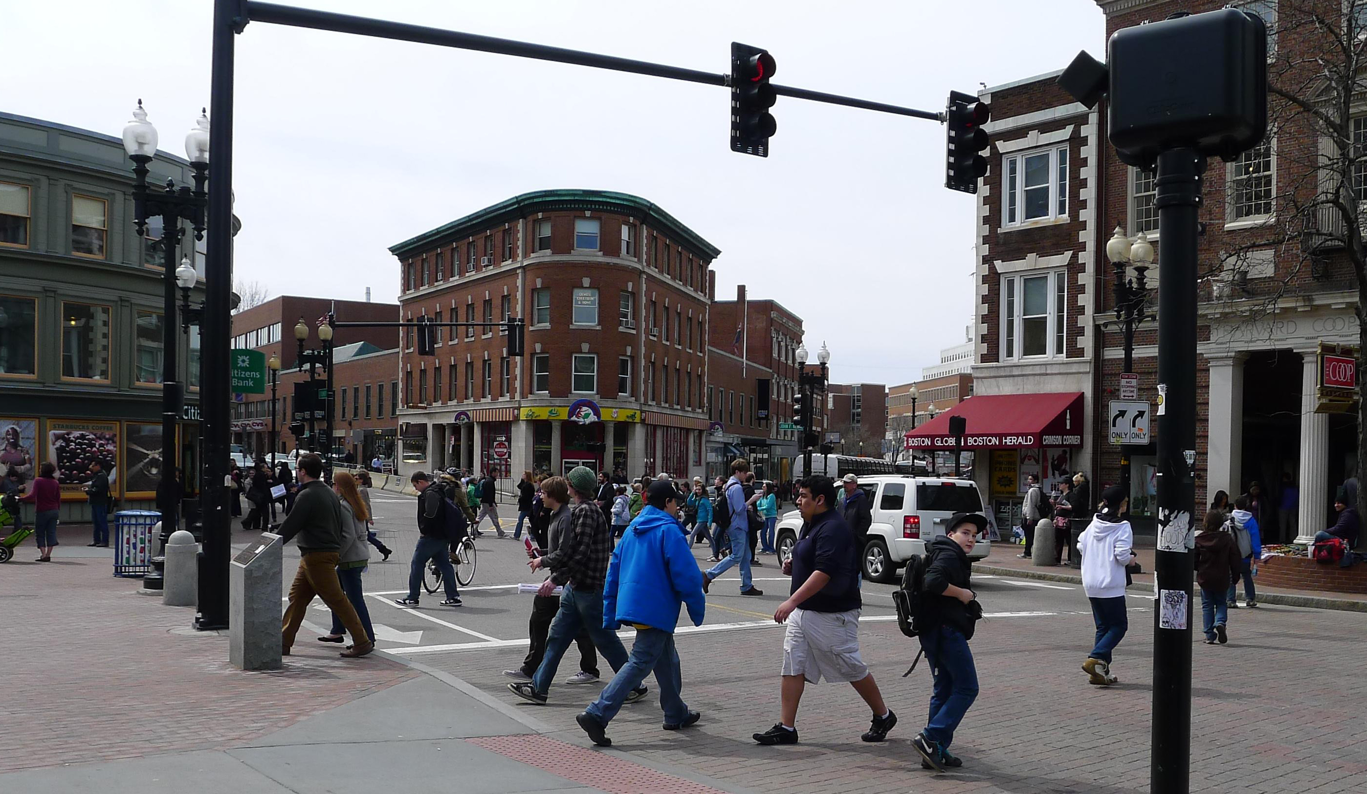 Busy Boston street