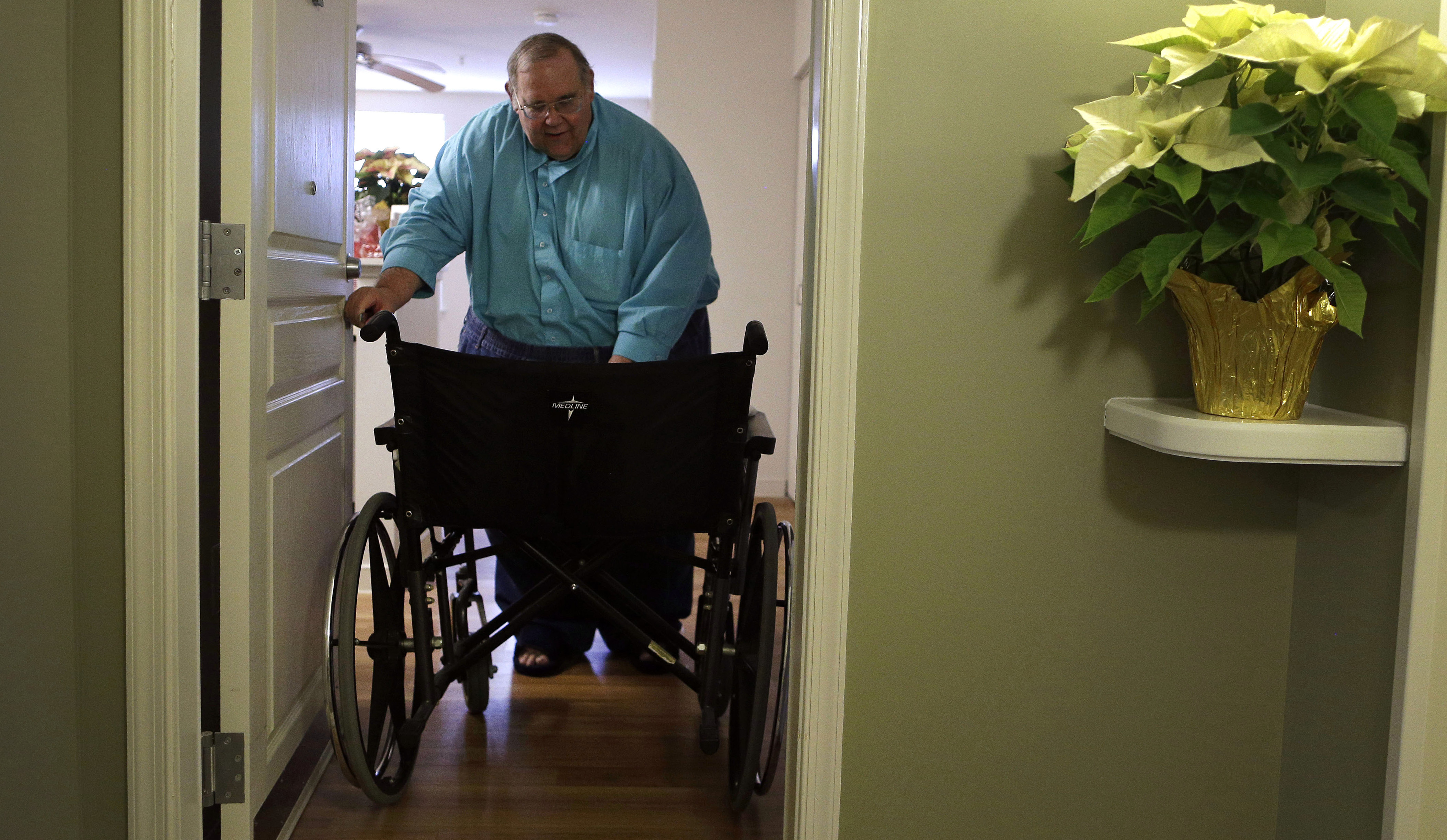 Man with wheelchair