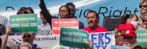 Minimum wage protest