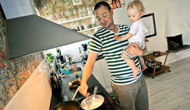 Dad on parental leave