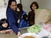 Family at food pantry
