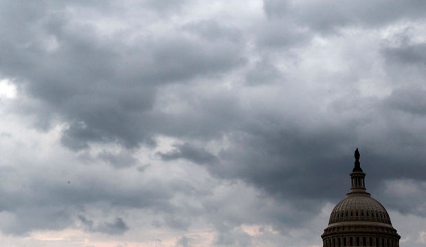cloudy capitol dome