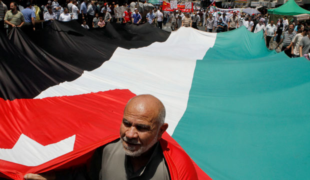 Jordanian with flag