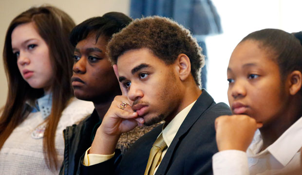 Freedom Summer students listen