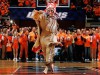 Chief Illiniwek performs