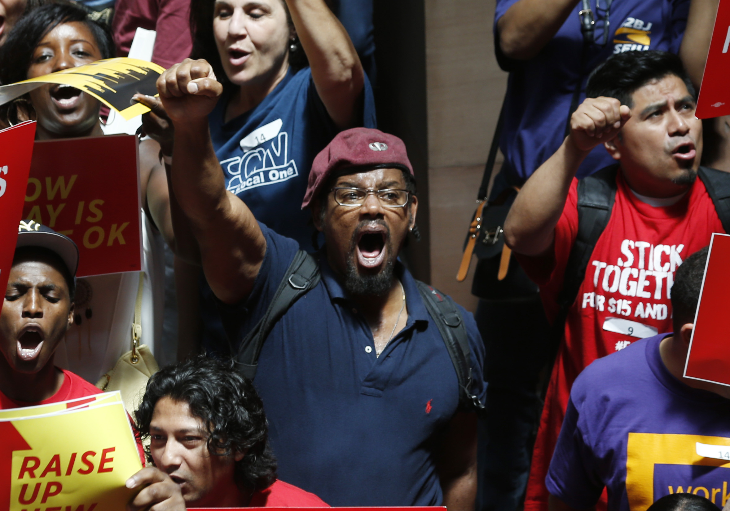 minimum wage rally