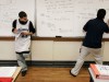 student takes notes