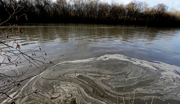 Coal ash in Dan River
