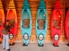shopper looks at kayaks