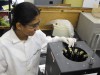 woman in lab